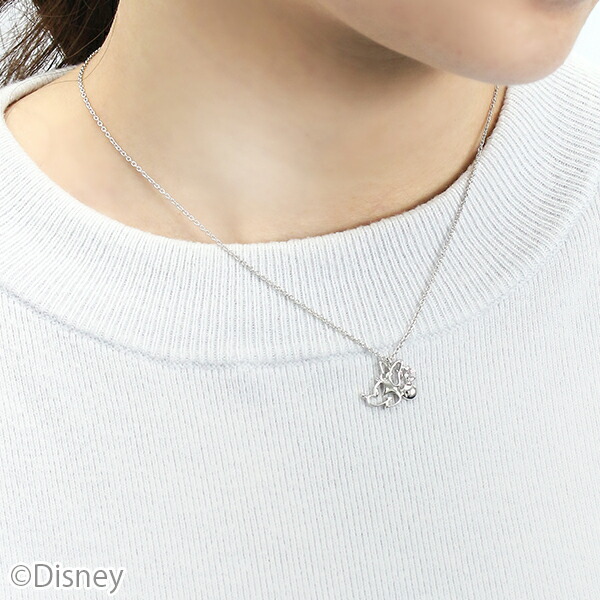 Disney ディズニー 透かし シルエット ミニーマウス シルバー