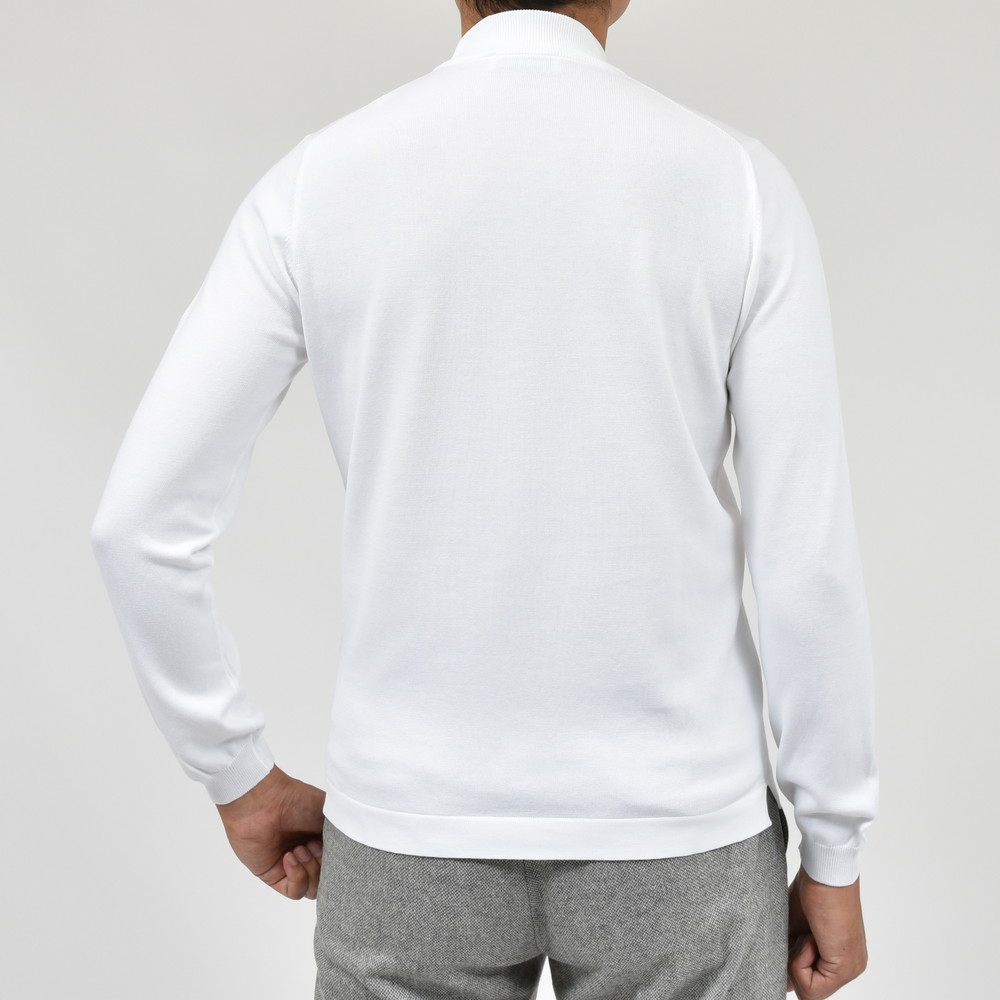 GRAN SASSO（グランサッソ）12ゲージソフトコットンモックネックニット