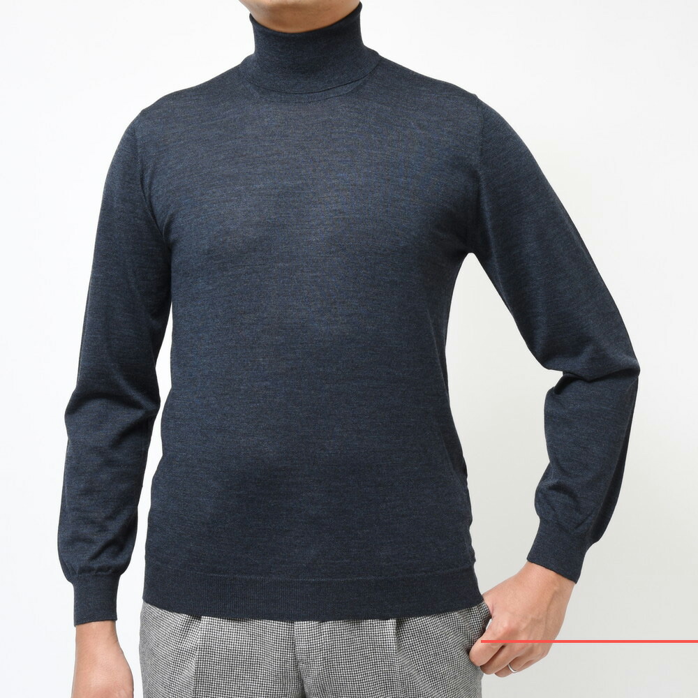 FEDELI（フェデリ）SUPER140'sハイゲージウールソリッドタートルネック