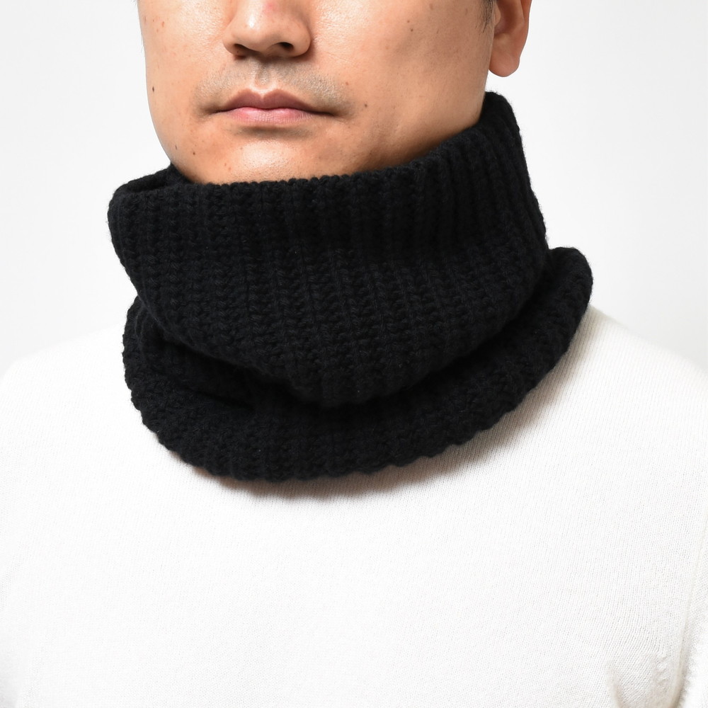 ma'ry'ya（マリア）メリノウールカシミアリブニットネックウォーマー