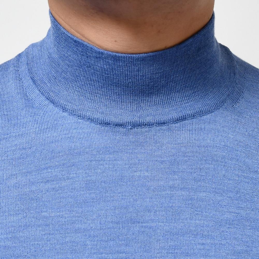 FEDELI（フェデリ）SUPER140'sハイゲージウールモックネックニット