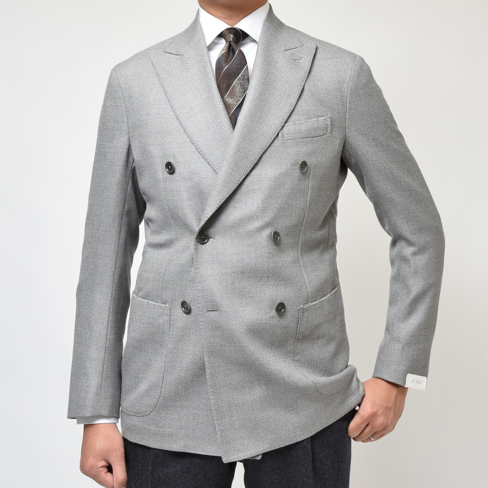De Petrillo（デ ペトリロ）ウールホップサック6Bダブルジャケット