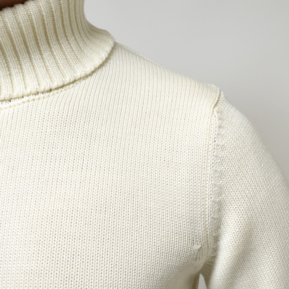 ZANONE（ザノーネ）5ゲージウールソリッドタートルネックニット DV