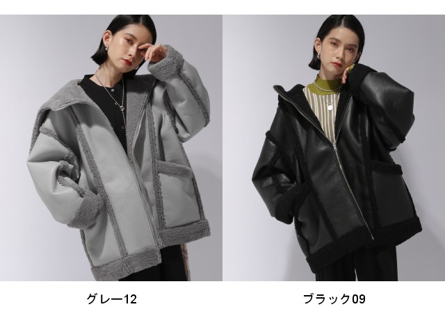 楽天市場】【SALE／50%OFF】(W)RVSレザーボアブルゾン HARE ハレ