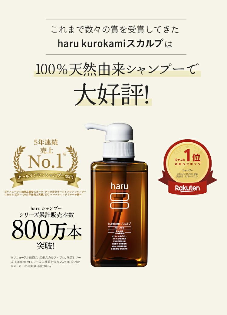 楽天市場】【3/1はP15倍】【haru 公式】ハル｜ haruシャンプー ハル