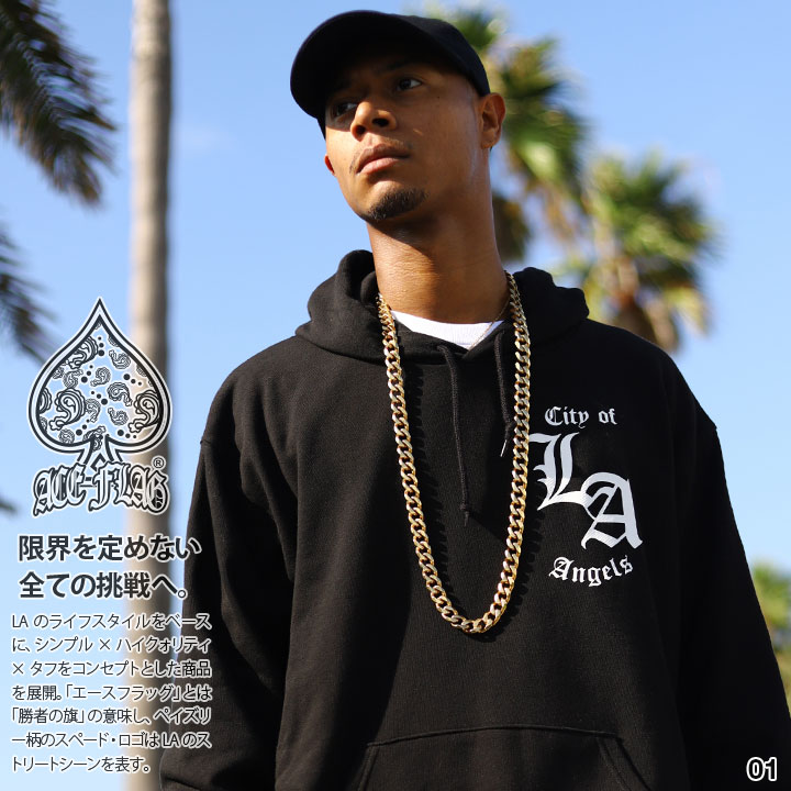 楽天市場】ACE FLAG パーカー ブランド スケボー フーディ 長袖