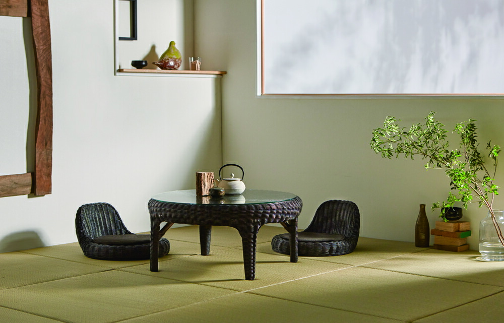 楽天市場】桜屋工業 籐 ラタン 座いす 座イス リビング アジアン