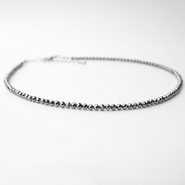 楽天市場】高純度テラヘルツ鉱石 約3mm カット ネックレス 40〜45cm