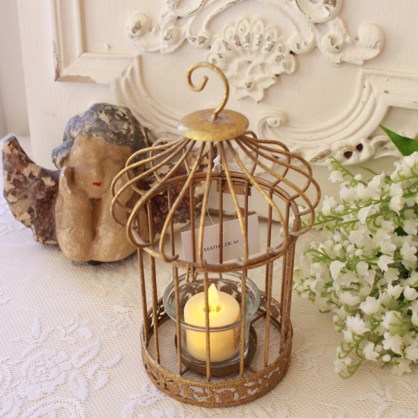 バードケージ キャンドルホルダー ゴールド キャンドルスタンド