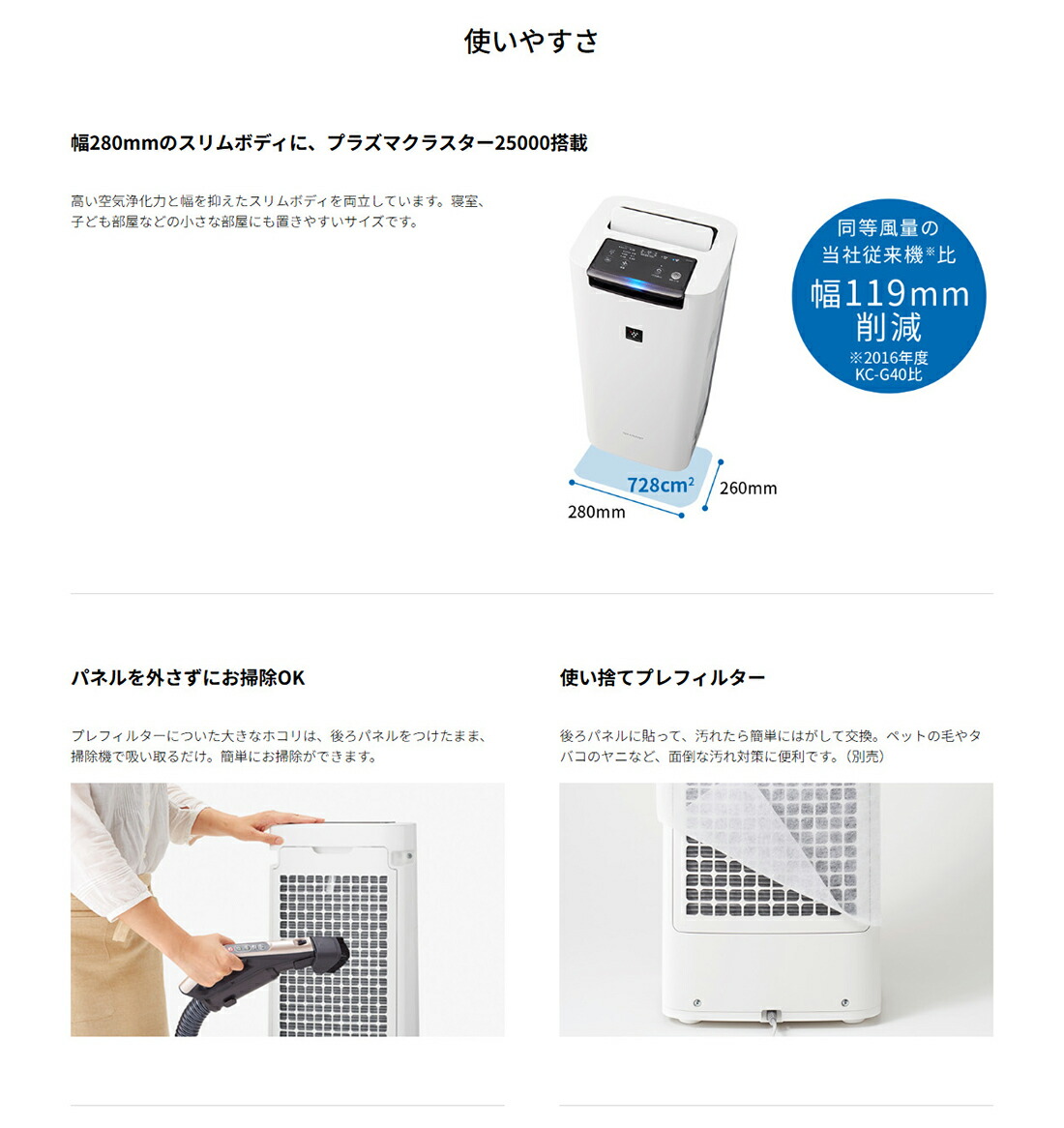 楽天市場】シャープ 加湿空気清浄機 KI-RS40-W プラズマクラスター