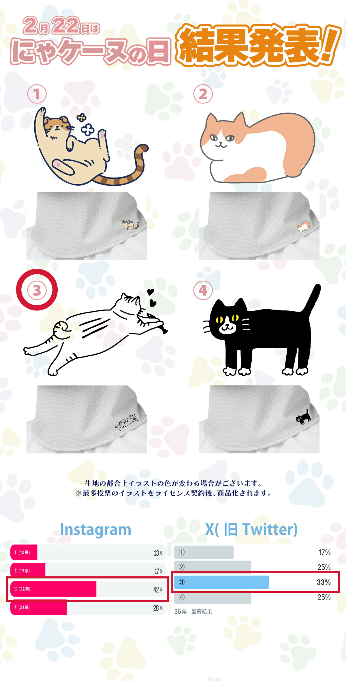 フェイスカバー にゃケーヌ 爽クール 2026モデル ワンポイント柄