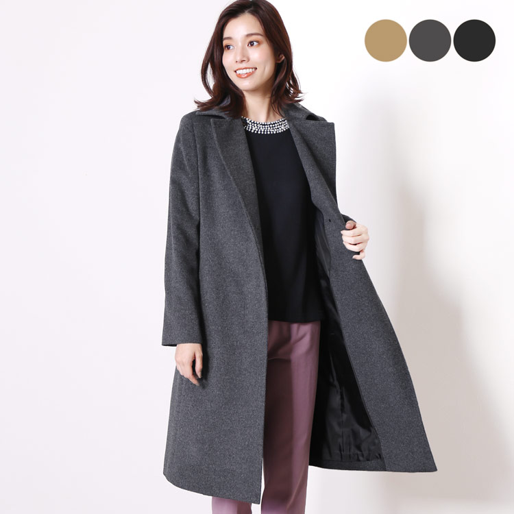 楽天市場】【10%offクーポン】カシミヤ ブレンド ウール コート