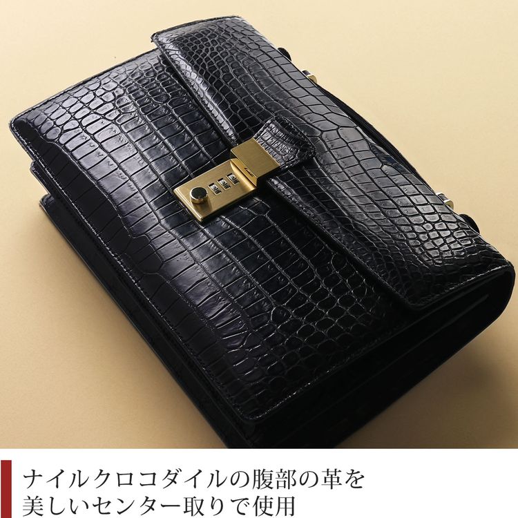 楽天市場】クロコダイル メンズ セカンドバッグ ハンドバッグ 日本製