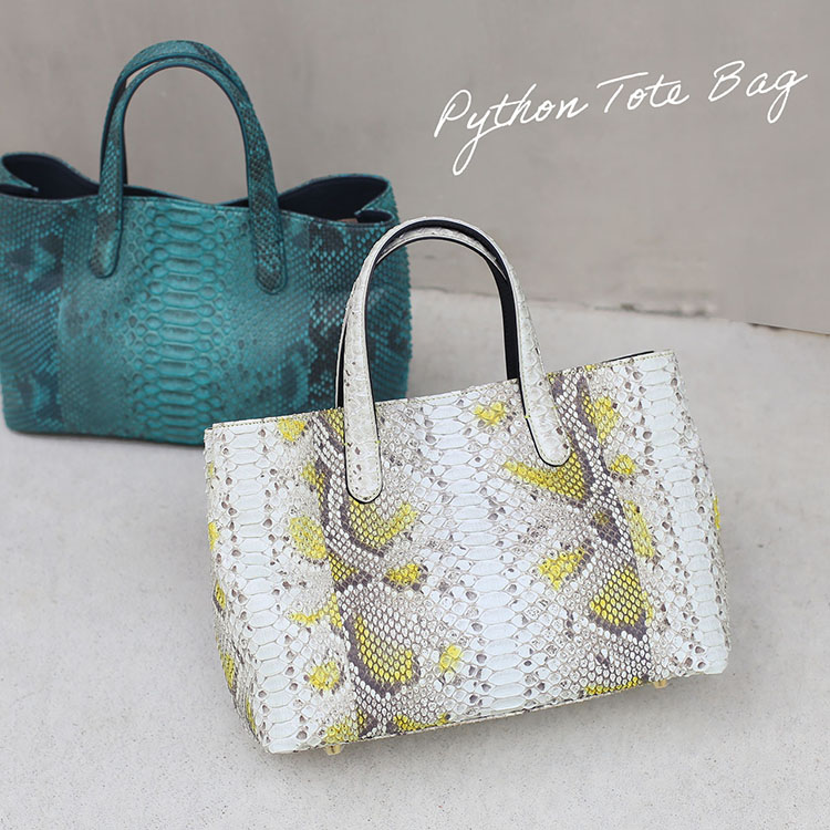 楽天市場】パイソン トートバッグ レディース 軽量 軽い かばん レザー