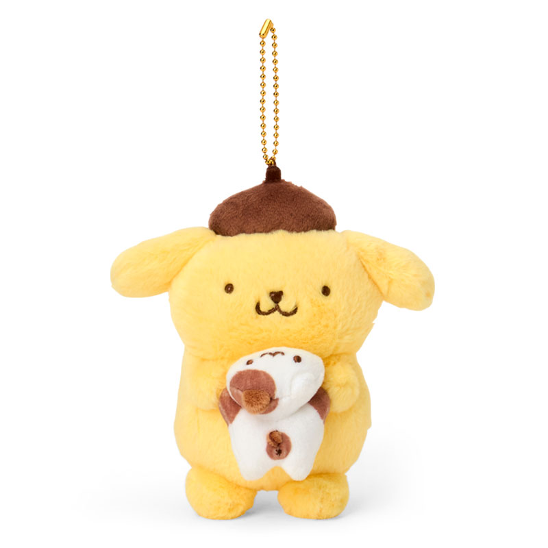 ポムポムプリン マスコットホルダー（プリンとマフィンなかよしタイム