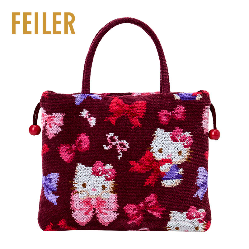 ハローキティ フェイラー 手付き巾着（リボン） – ラブリーファンシー