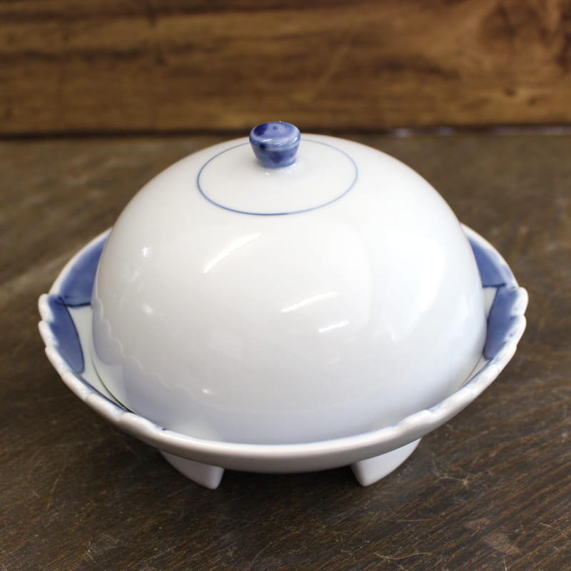 楽天市場】【アウトレット】染藍線 三つ足 ドーム型 蓋物 / 和食器 蓋