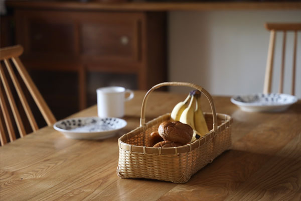 楽天市場】竹かご 竹籠 かご バスケット 公長齋小菅 手提げ竹かご