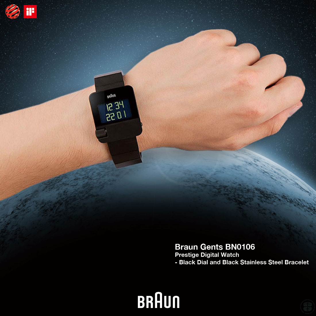 BRAUN ブラウン watch BN0106BKBTG 腕時計 ウォッチ ビジネス メンズ