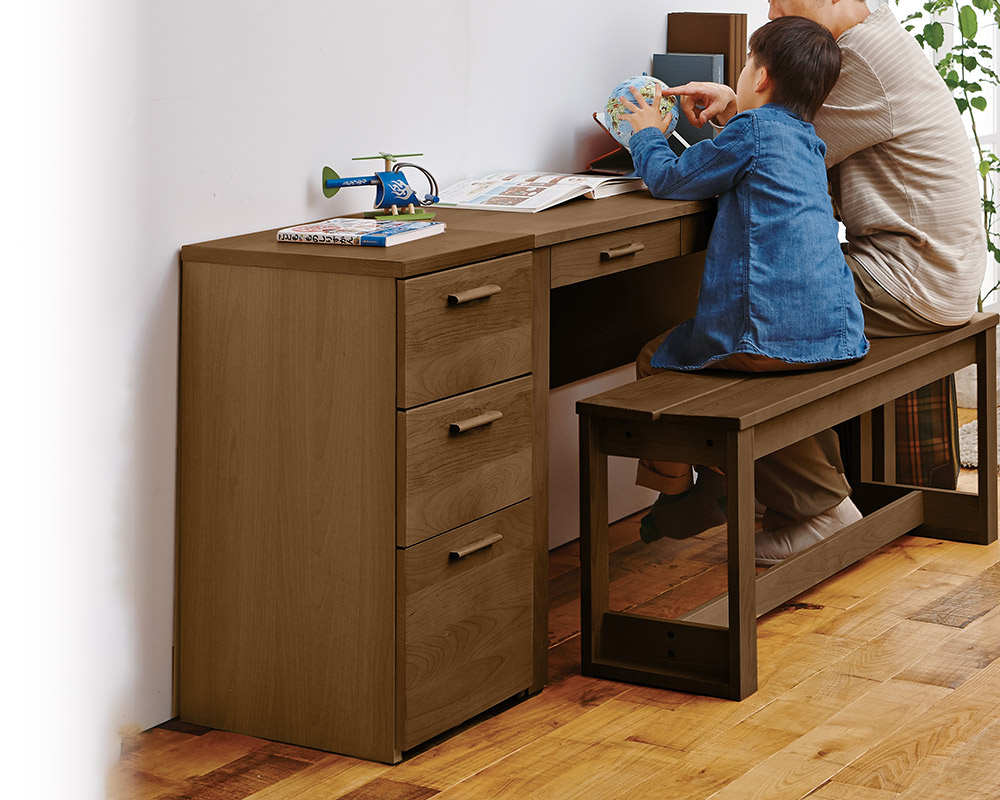 楽天市場】サイドキャビネット 3段 引出し 天然木 木製 ラバーウッド