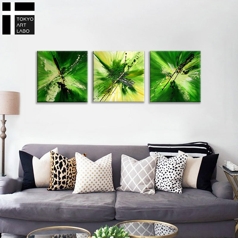 楽天市場】【2月25日 限定クーポン】絵画 Shine Green Modern Abstract