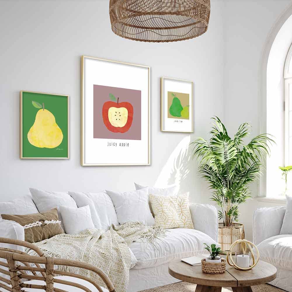 楽天市場】ポスター A2サイズ 洋なしデザイン 北欧風 壁飾り 壁掛け