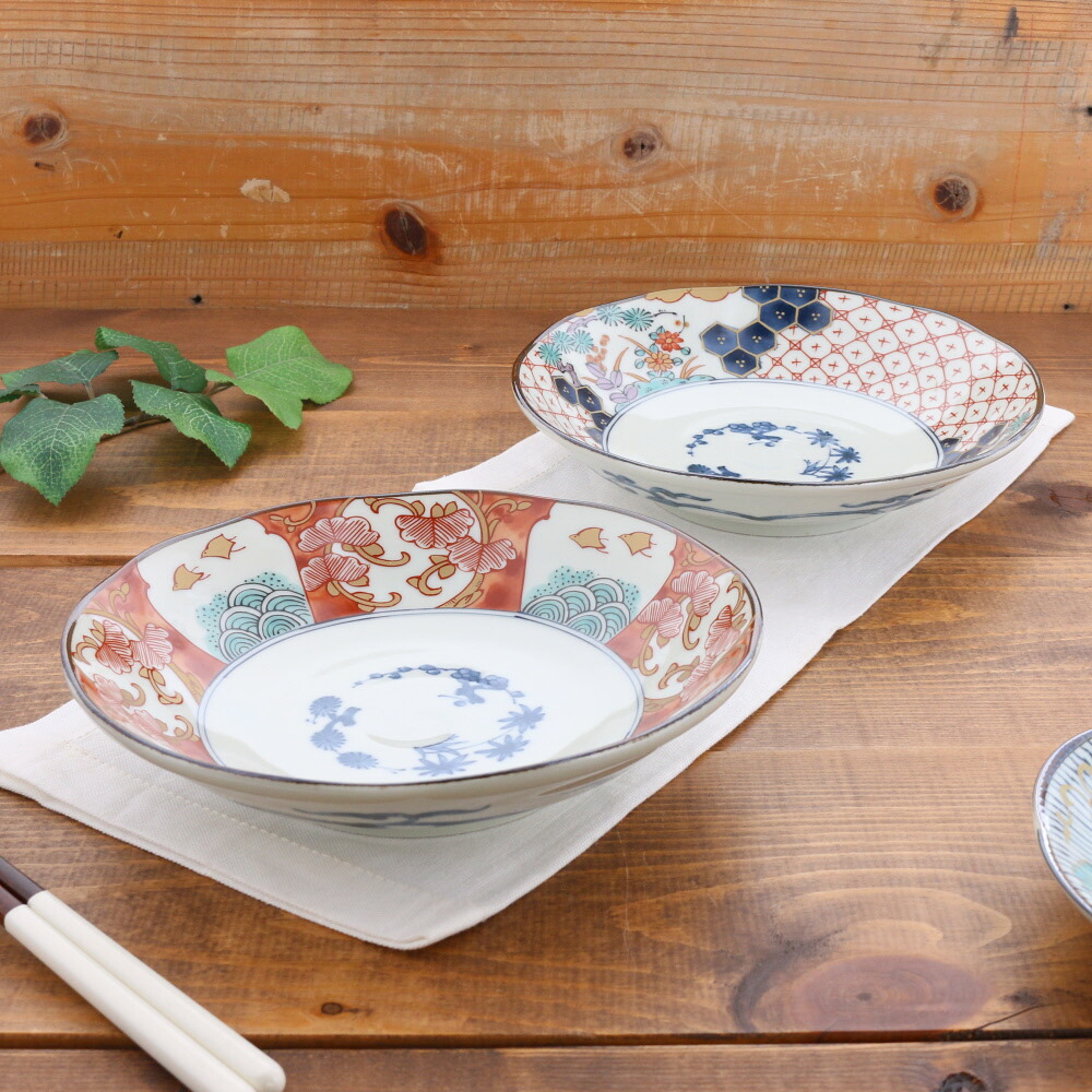 深皿 20.5cm 染錦古伊万里 | 食器・キッチン雑貨,業務用食器の卸