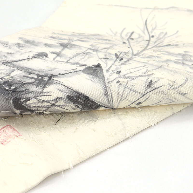 5倍ポイント｜春のカジュアルフェア】【中古】 名古屋帯 正絹 九寸帯