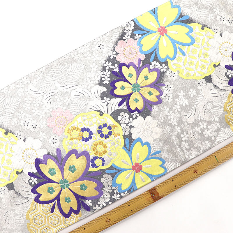 2/26 販売終了予定／期間限定】【中古】 振袖用 袋帯 長尺 正絹