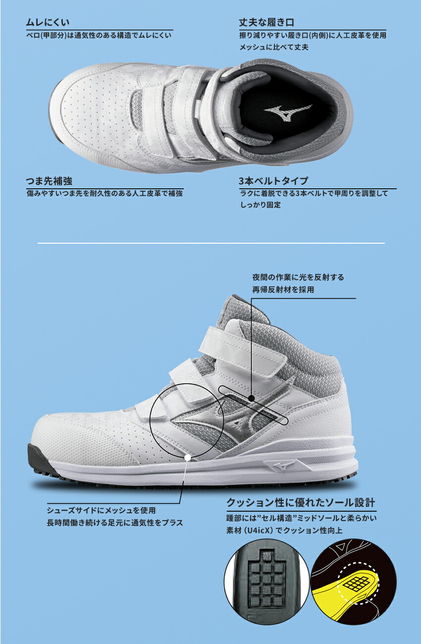 ユニフォームさかした / MIZUNO(ミズノ) 安全靴 オールマイティ LSⅡ21M