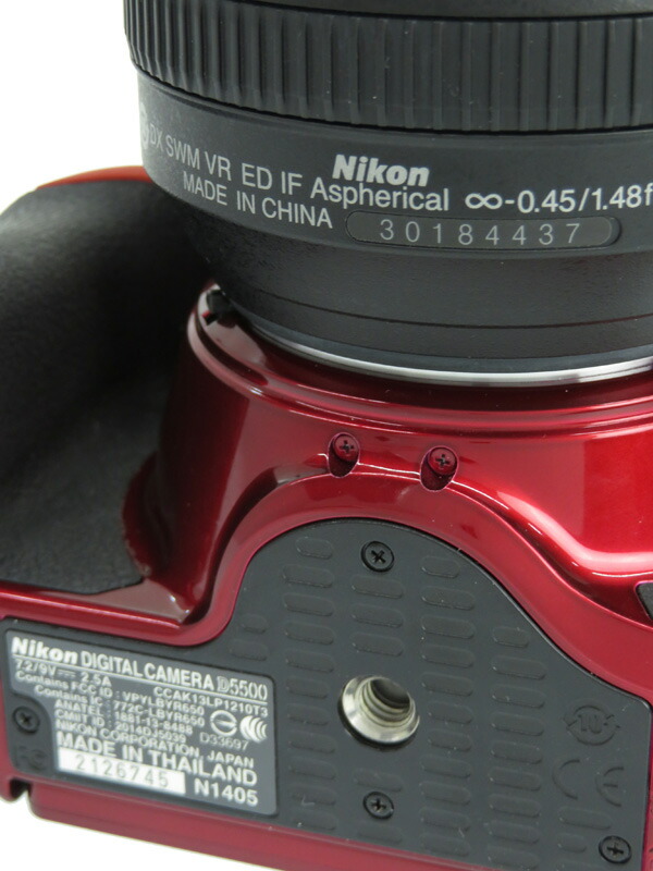 Nikon】ニコン『D5500 18-140 VR レンズキット』レッド 2416万画素 DX