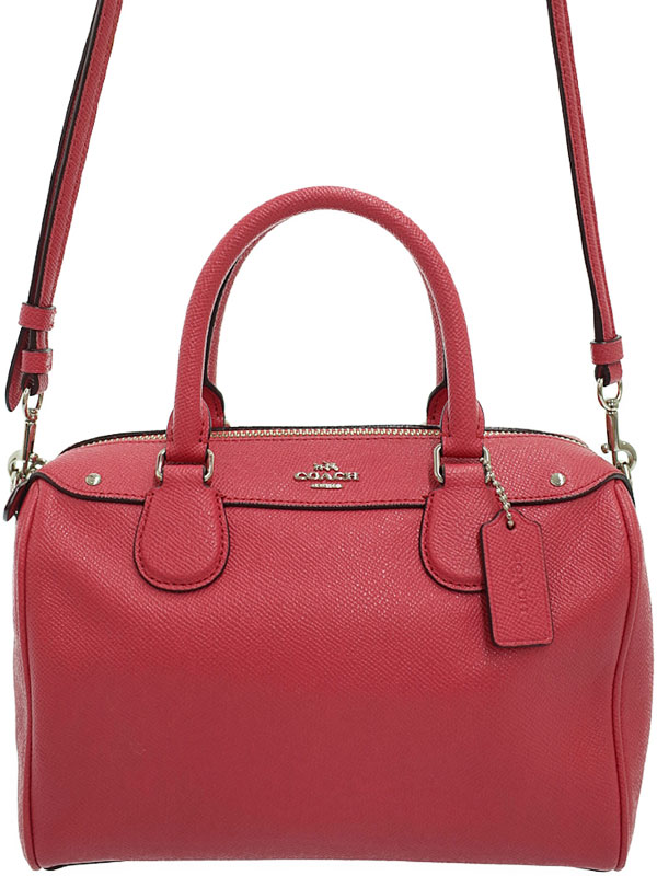 COACH】コーチ『クロスグレーンレザー ミニベネット サッチェル 2WAY