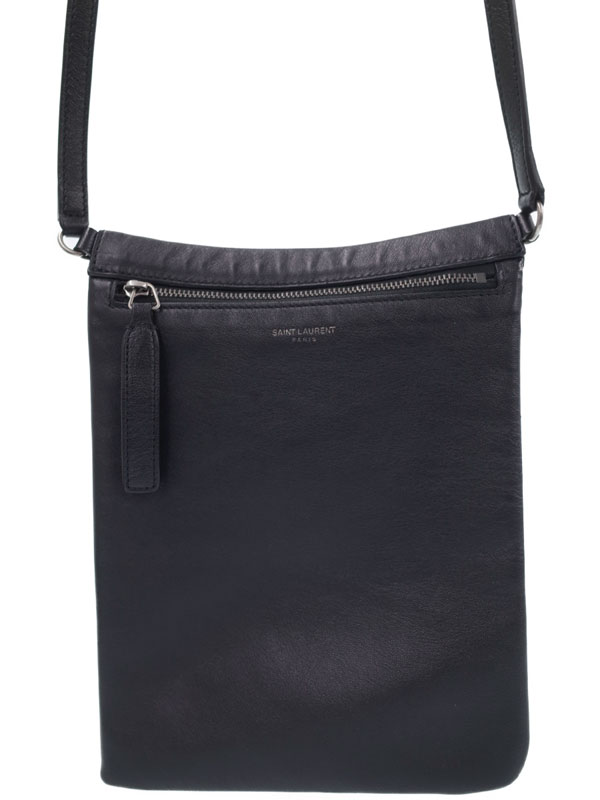 SAINT LAURENT PARIS】サンローランパリ『フラット ポーチ シド クロス