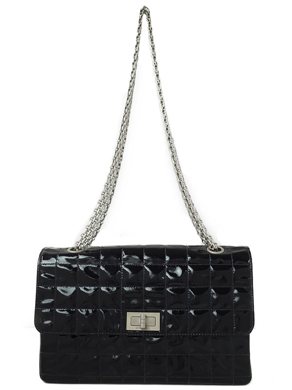 CHANEL】【マットシルバー金具】シャネル『2.55 チョコバー チェーン