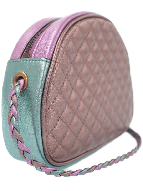 GUCCI】グッチ『ラミネート キルティング レザー ミニショルダーバッグ