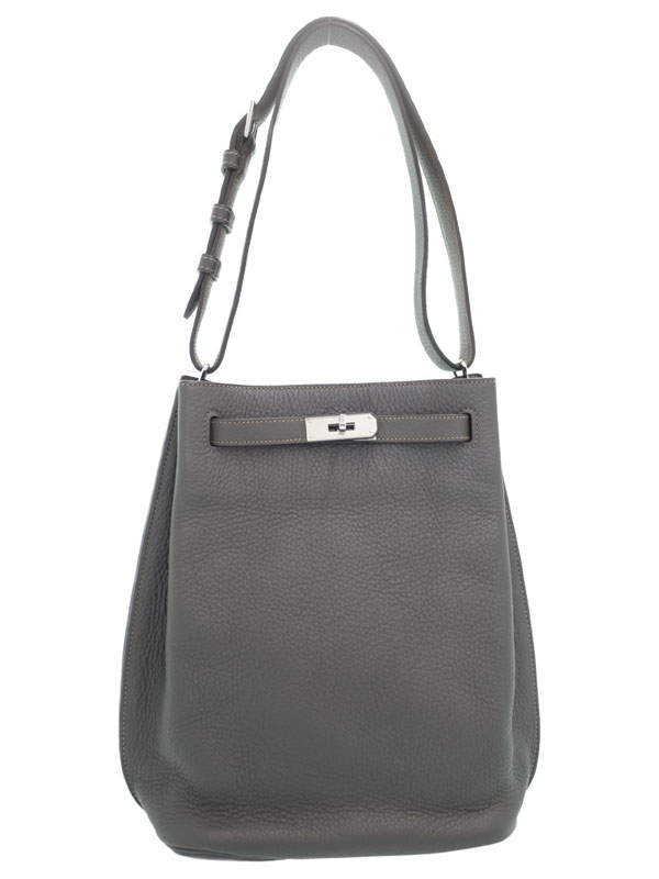 HERMES】【シルバー金具】エルメス『ソーケリー22』□P刻印 2012年製