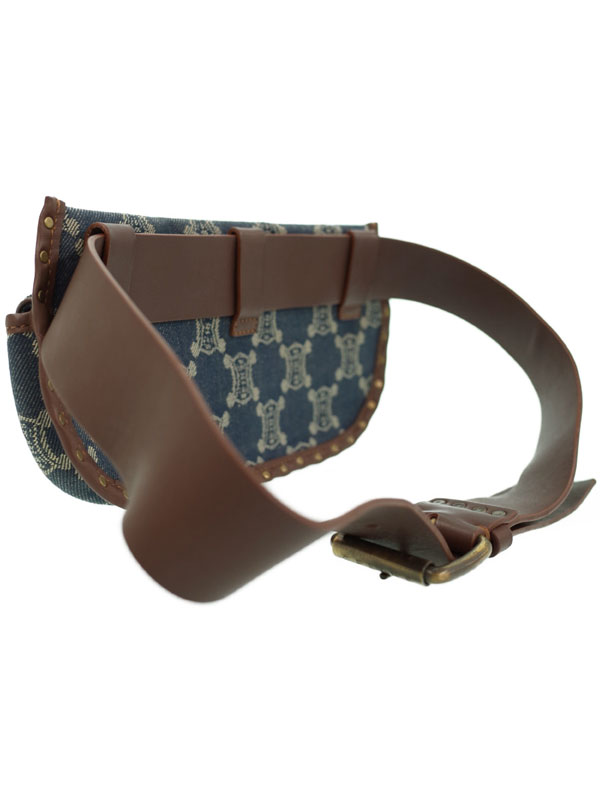 CELINE】【ヴィンテージ】セリーヌ『マカダム デニムウエストポーチ