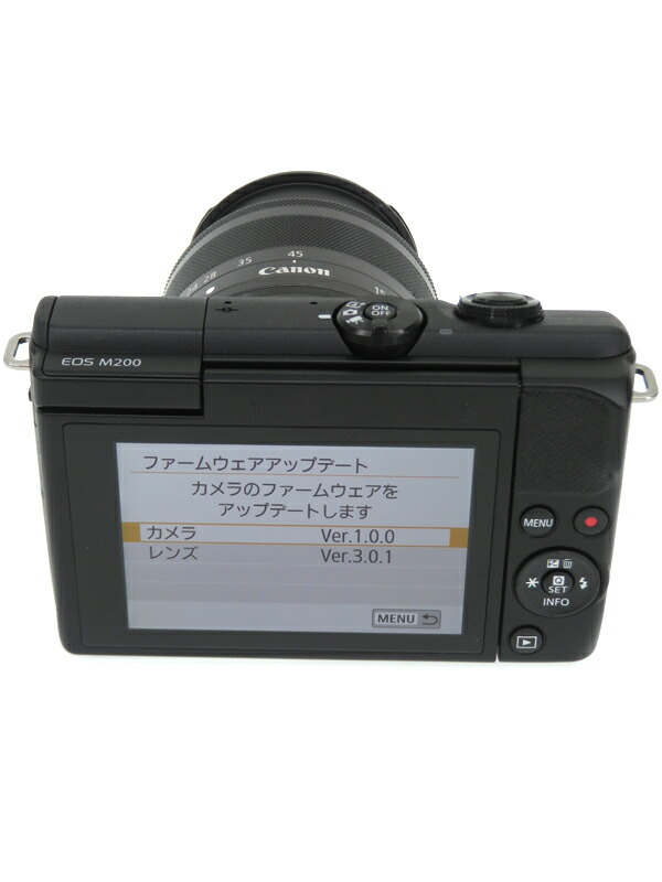Canon】キヤノン『EOS M200 EF-M15-45 IS STM レンズキット ブラック