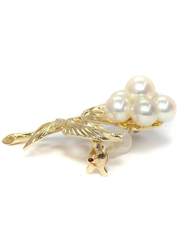 TASAKI】タサキ『K14PG フラワーモチーフ ブローチ パール』1週間保証