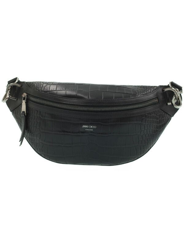 Jimmy Choo】ジミーチュウ『YORK クロコ エンボス加工 レザーベルト