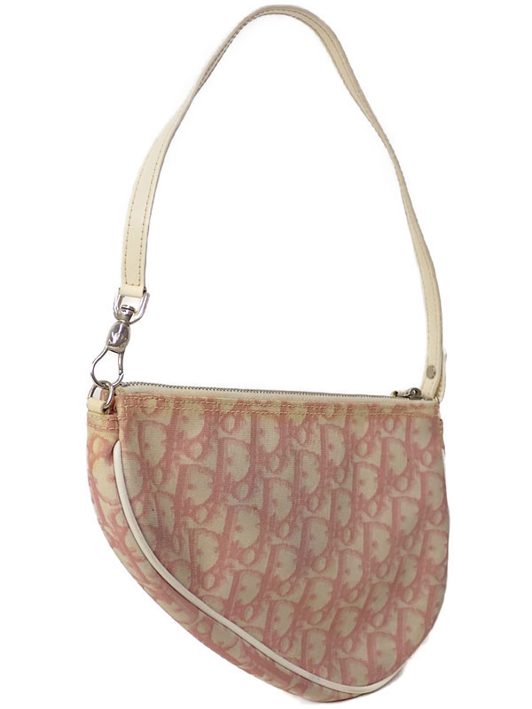 Christian Dior】クリスチャンディオール『トロッター柄 サドルポーチ