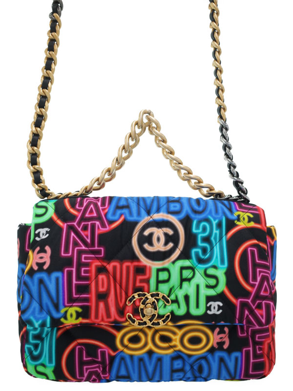 CHANEL】シャネル『シャネル19 ハンドバッグ ネオン』レディース