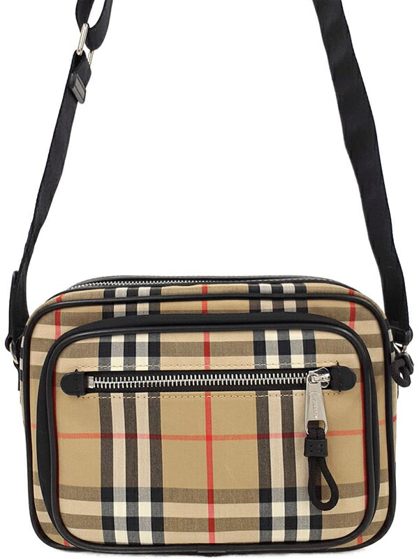 BURBERRY】バーバリー『ヴィンテージチェック＆レザー クロスボディ