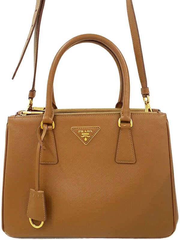 PRADA】プラダ『ガレリア サフィアーノレザー ミディアムバッグ