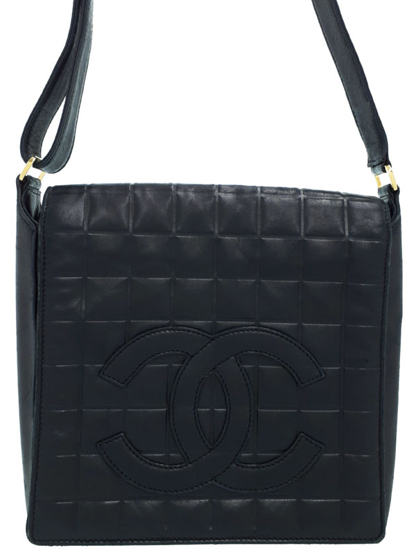 CHANEL】シャネル『チョコバー ココマーク ショルダーバッグ