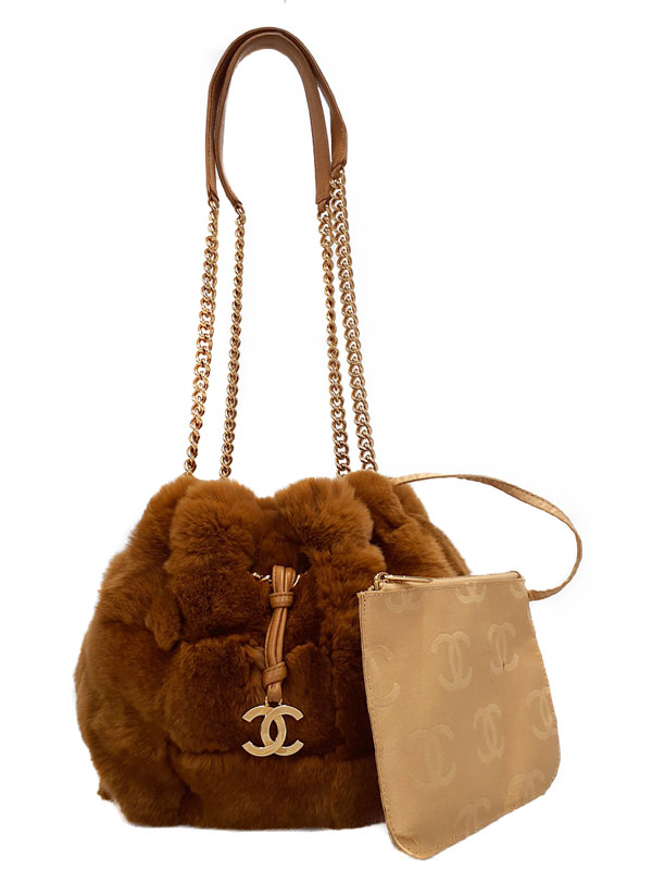 CHANEL】シャネル『ファー チェーンショルダーバッグ』レディース 1