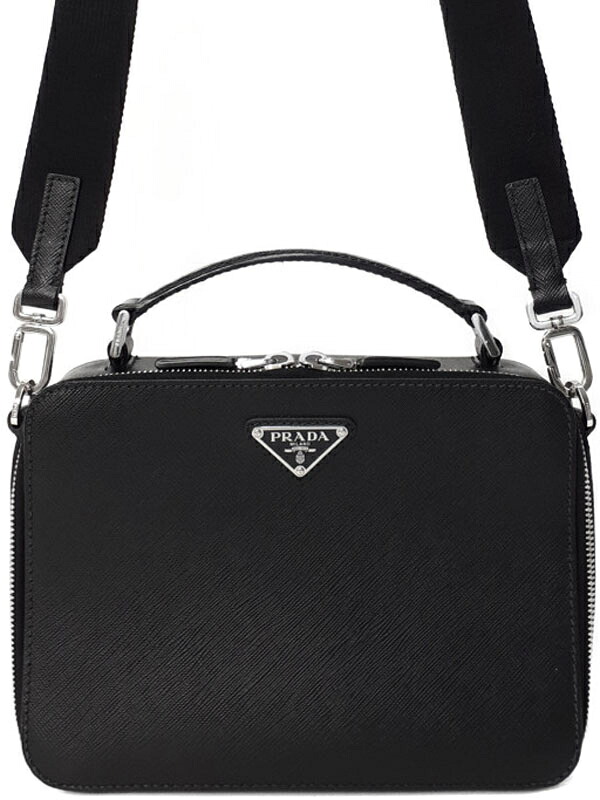 PRADA】プラダ『サフィアーノレザー 2WAYハンドバッグ』2VH069 メンズ
