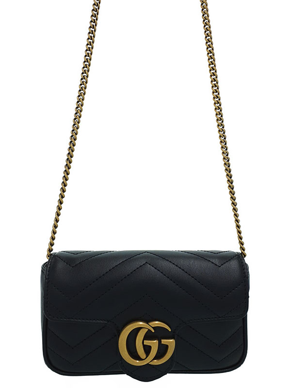 GUCCI】グッチ『GGマーモント キルティングレザー スーパーミニバッグ