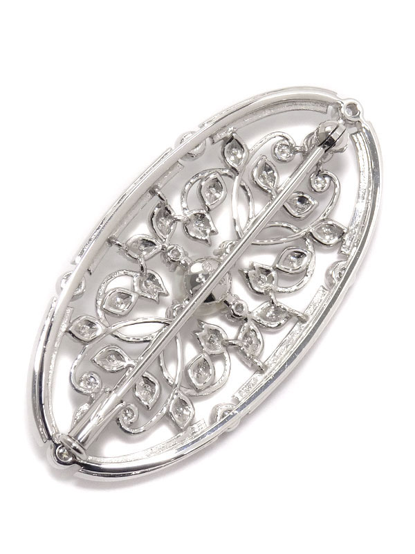 MIKIMOTO】ミキモト『K18WG コルテージュ ブローチ パール5.4mm