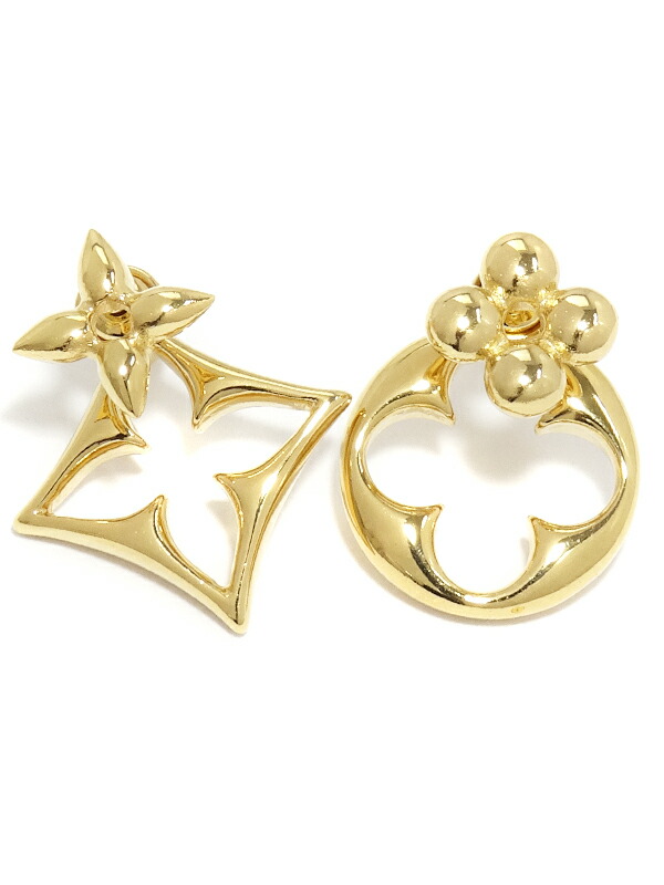 LOUIS VUITTON】ルイヴィトン『ピアス・LV フラワーグラム』M00770 1